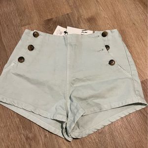 ZARA LIGHT GREEN FANCY SHORTS SIZE 8